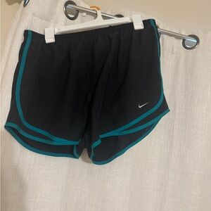 Nike Black and Blue Athletic Shorts Dynamic Design
